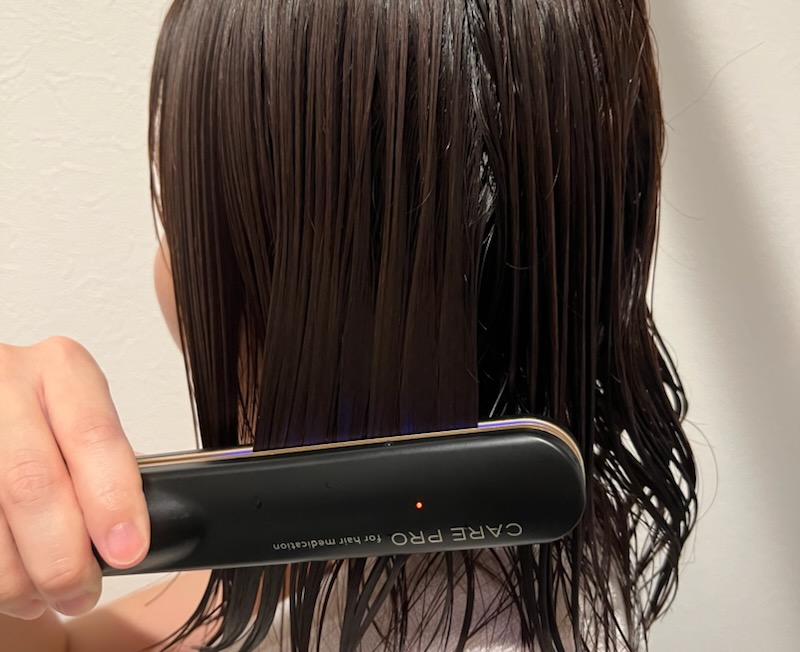 ケアプロ 超音波アイロン CAREPRO 箱有り - ヘアアイロン