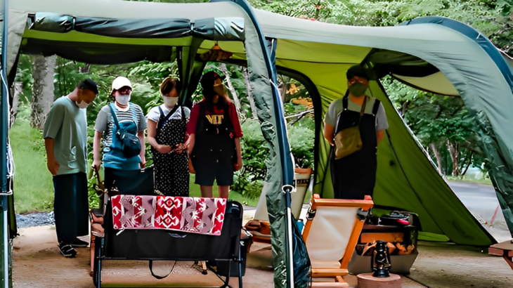DODカマボコテント3Lをキャンプ初心者が設営してみた！！かかった時間や設営方法も解説！